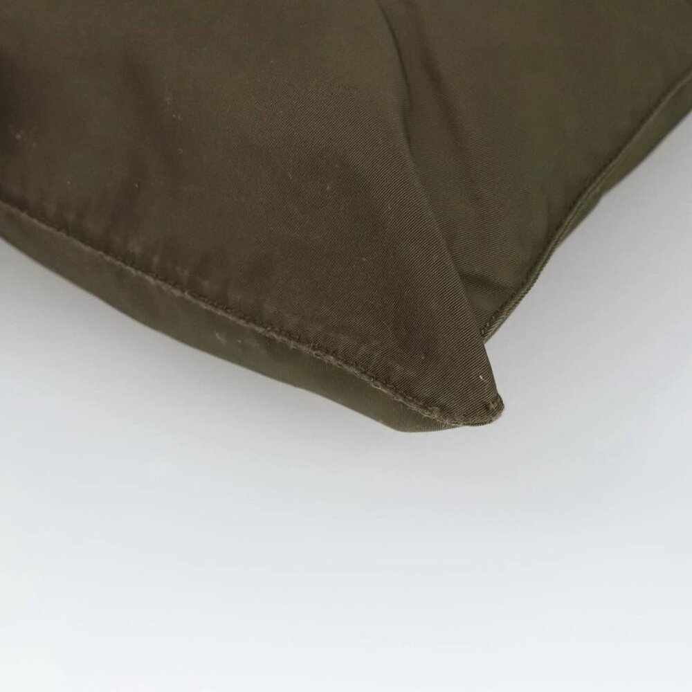 PRADA Shoulder Bag Nylon Khaki Silver Auth ar12956 - Picture 5 of 16